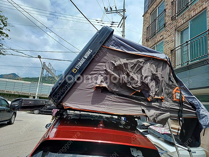 툴레 하프로 팩라인 코토 일체형 루프박스 루프탑텐트 가로바 자전거캐리어 어닝 중고 판매,당일매입,전국 택배 가능(상...--5